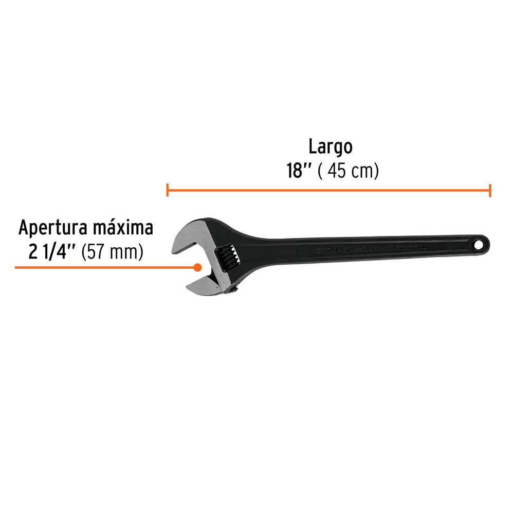 Llave Crescent Truper Expert Pavonada de 18