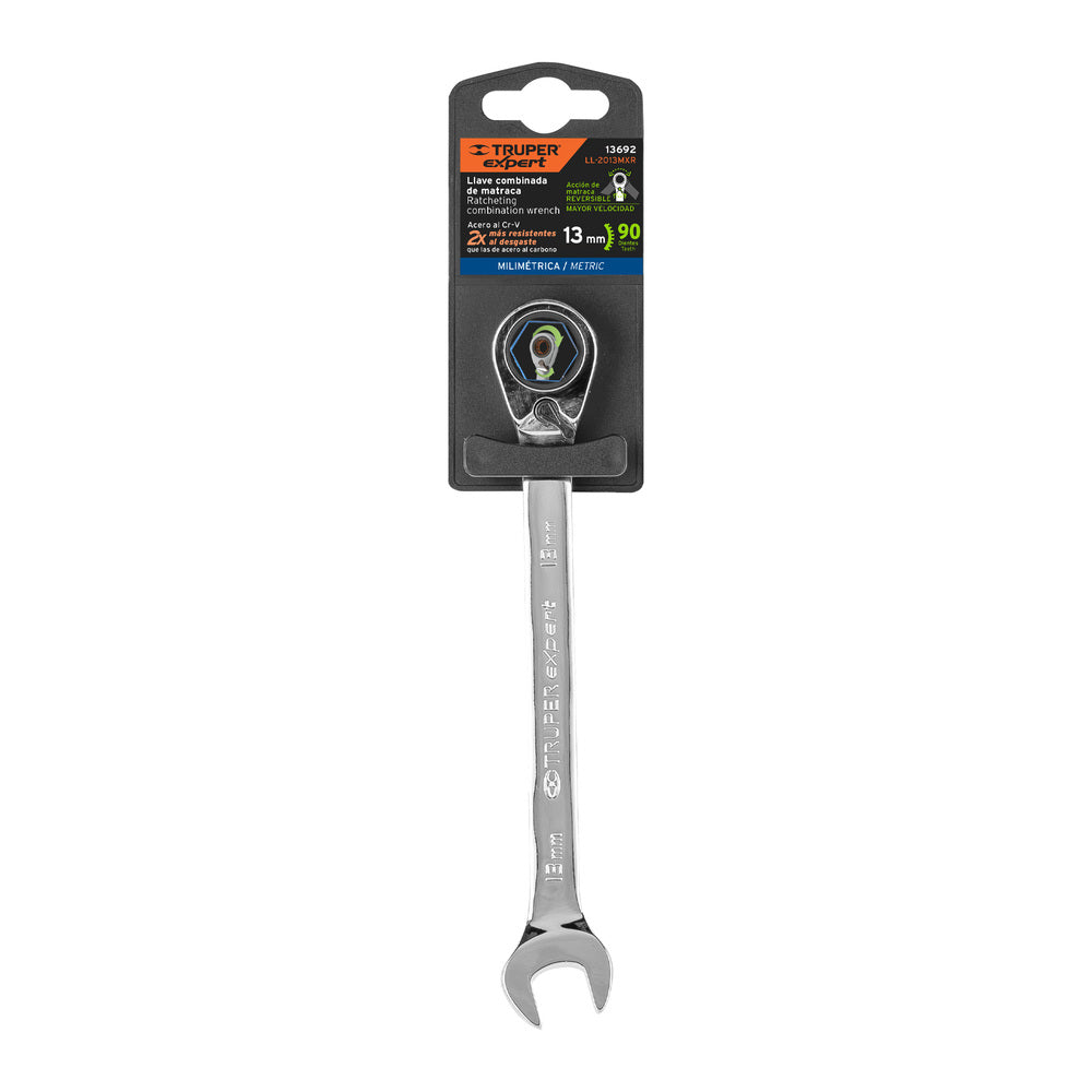 Llaves Combinadas Truper Expert de 13 mm Cromo Vanadio
