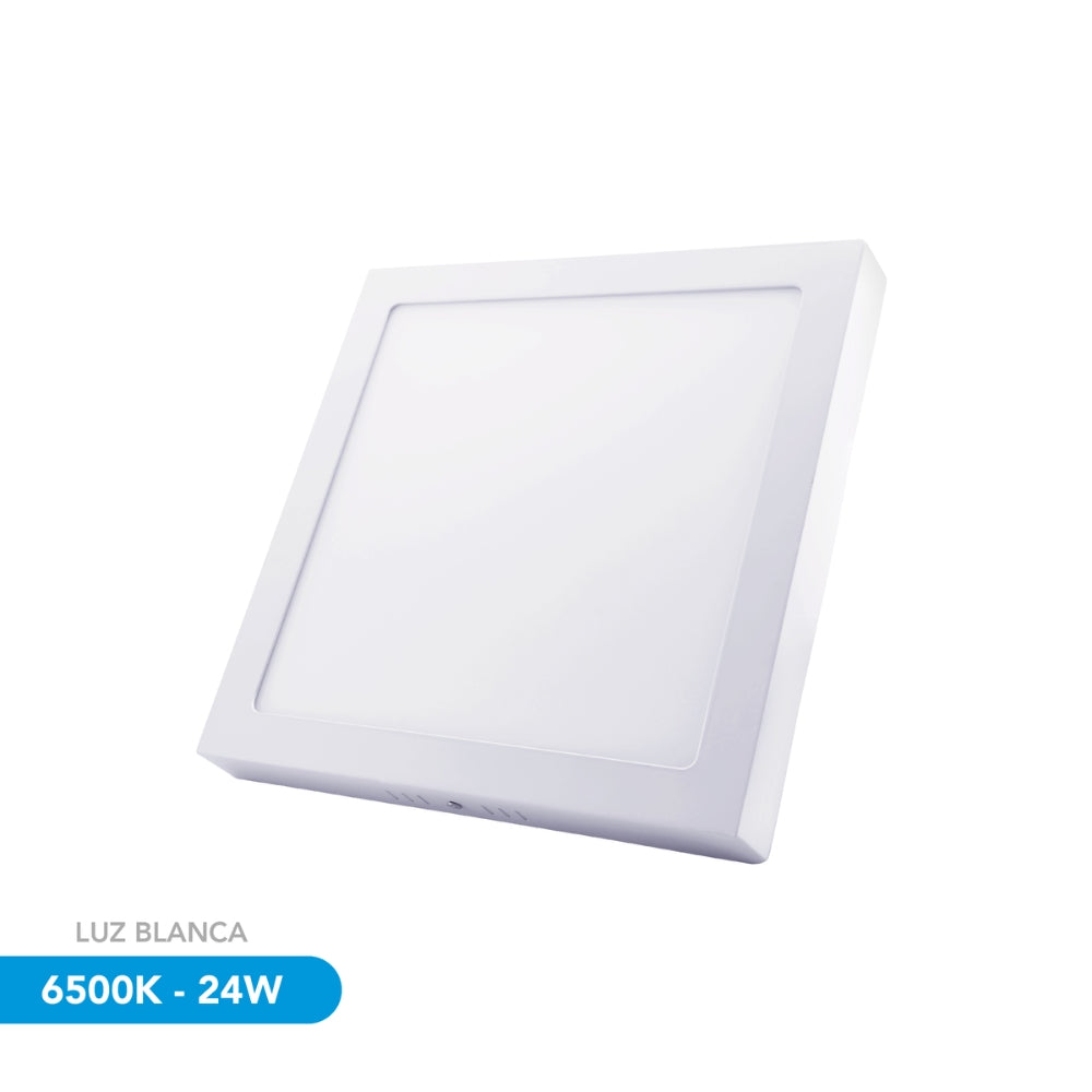 Luz LED Dimax Cuadrada de Sobreponer 24W Luz Blanca 6500K S161