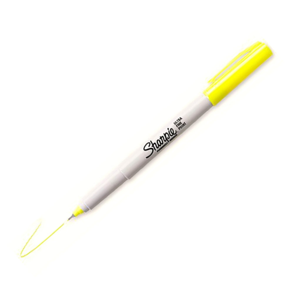 Marcador Sharpie Tinta a Base de Aceite punta Extra Fina color Amarillo 1875033