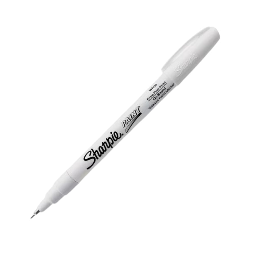 Marcador Sharpie Tinta a Base de Aceite punta Extra Fina color Blanco 1875034
