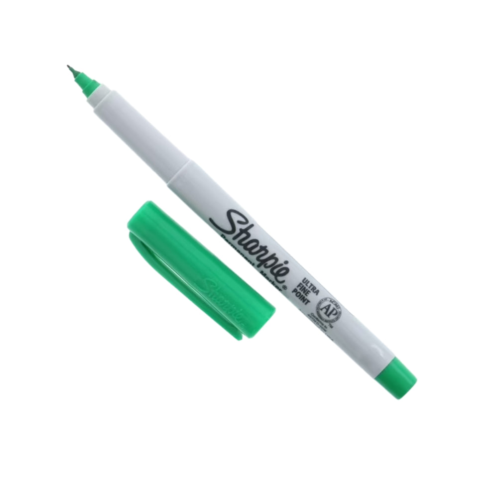 Marcador Sharpie Tinta a Base de Aceite punta Extra Fina color Verde 1875037