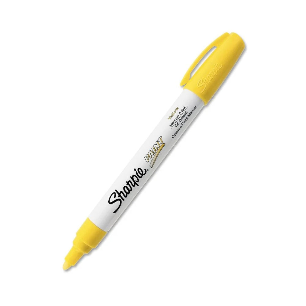 Marcador Sharpie Tinta a Base de Aceite punta Media color Amarillo 1875042