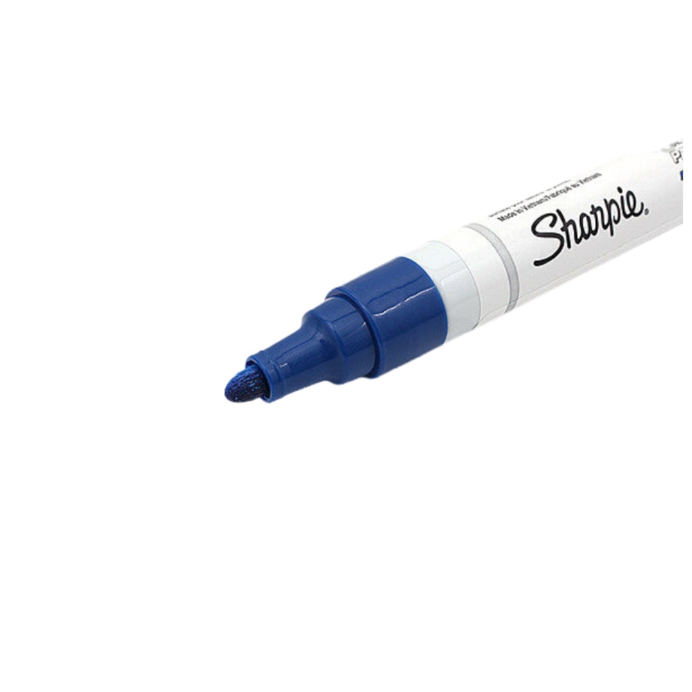 Marcador Sharpie Tinta a Base de Aceite punta Media color Azul 1875039