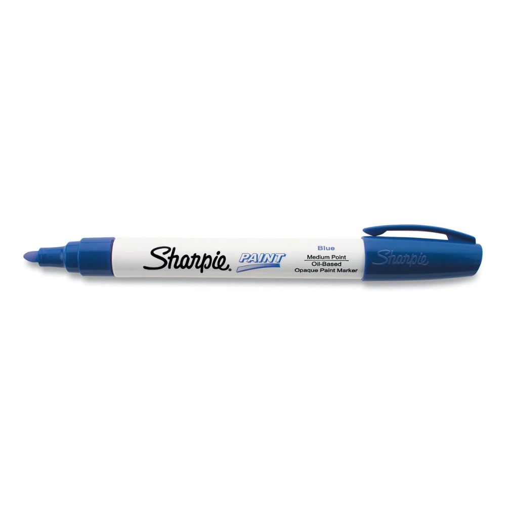 Marcador Sharpie Tinta a Base de Aceite punta Media color Azul 35551