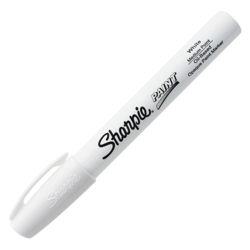 Marcador Sharpie Tinta a Base de Aceite punta Media color Blanco 35558