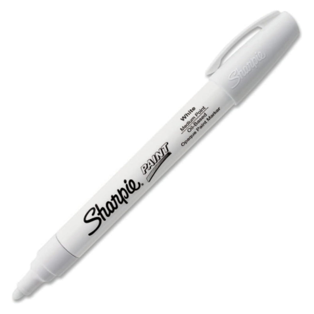 Marcador Sharpie Tinta a Base de Aceite punta Media color Blanco 35558