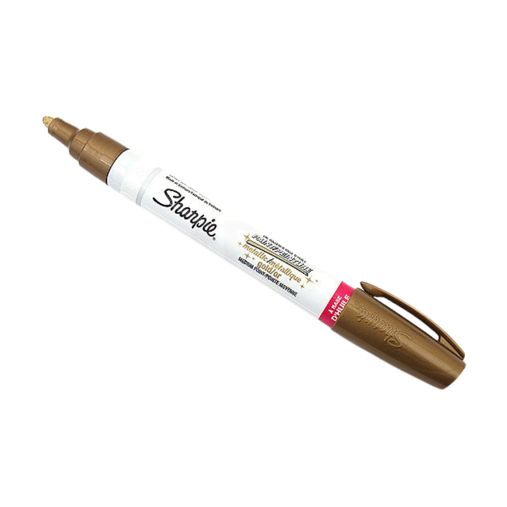 Marcador Sharpie Tinta a Base de Aceite punta Media color Dorado 1875049