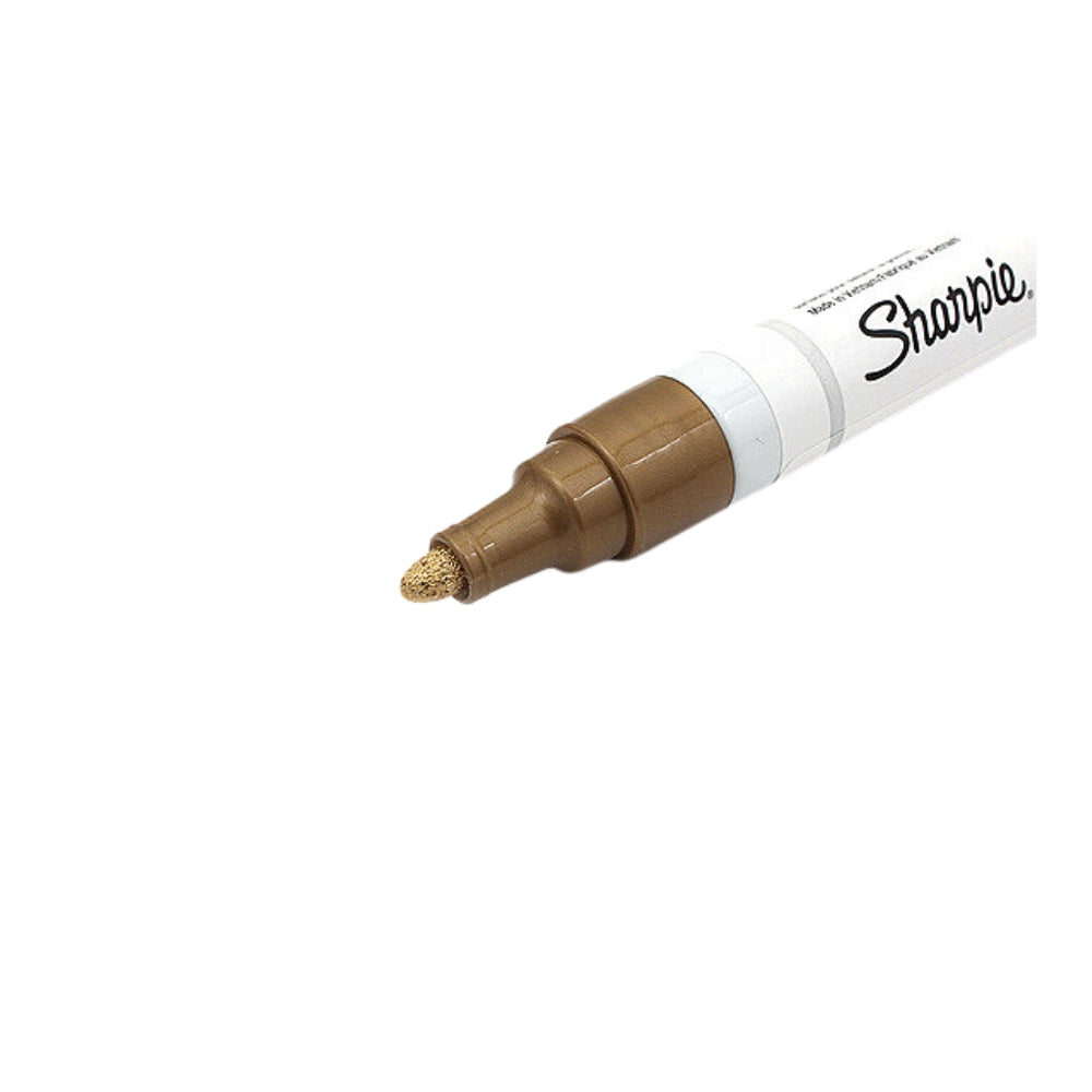 Marcador Sharpie Tinta a Base de Aceite punta Media color Dorado 1875049