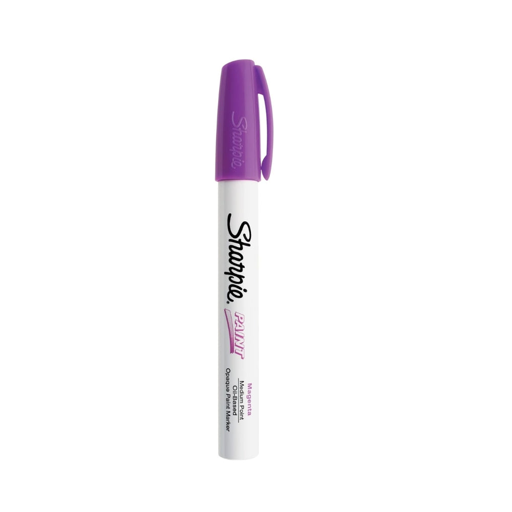 Marcador Sharpie Tinta a Base de Aceite punta Media color Magenta 35562