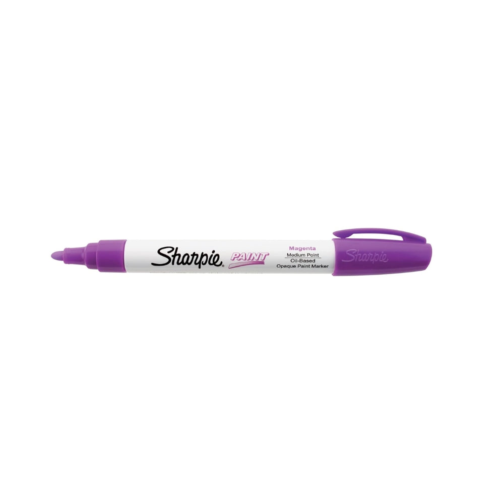 Marcador Sharpie Tinta a Base de Aceite punta Media color Magenta 35562