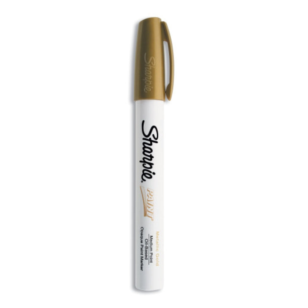 Marcador Sharpie Tinta a Base de Aceite punta Media color Oro 35559
