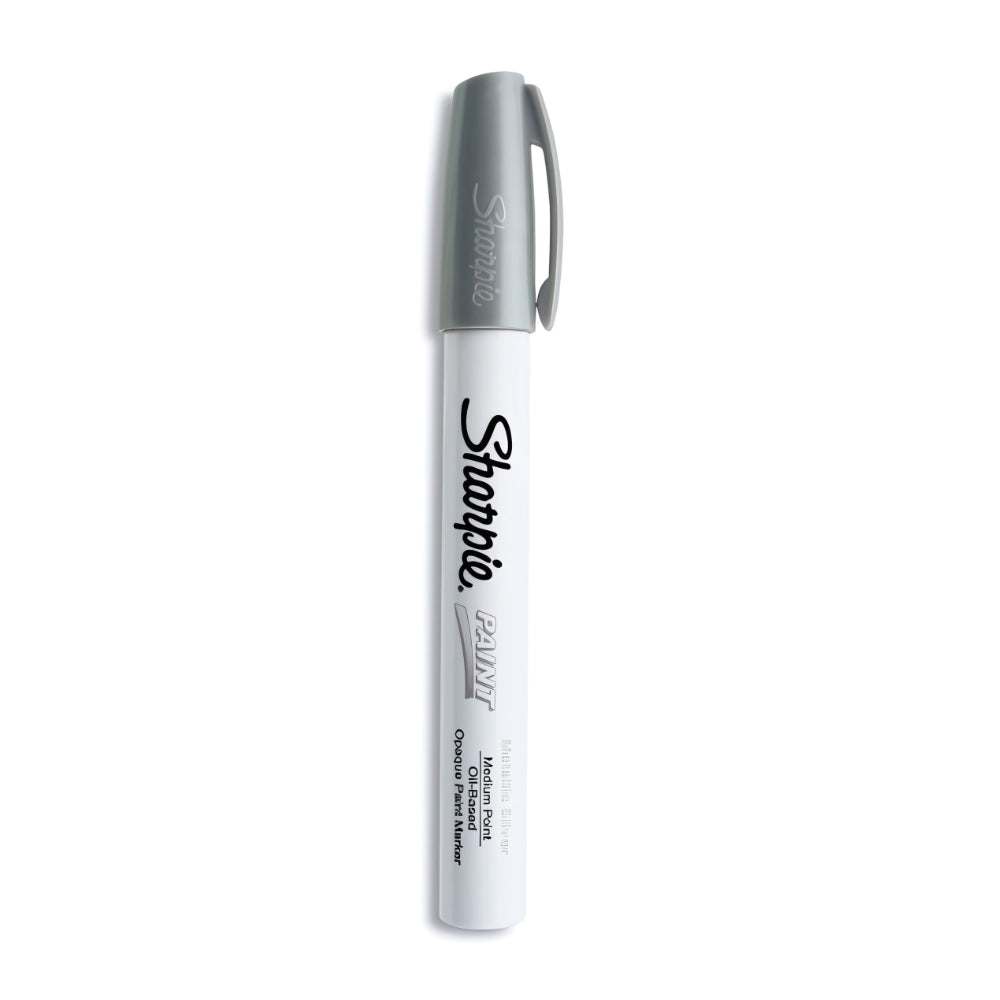 Marcador Sharpie Tinta a Base de Aceite punta Media color Plata 35560