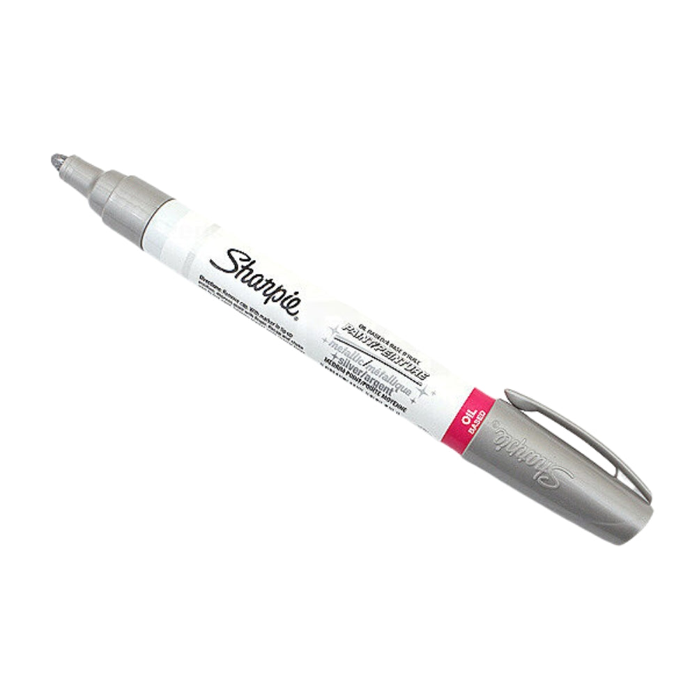 Marcador Sharpie Tinta a Base de Aceite punta Media color Plateado 1875050