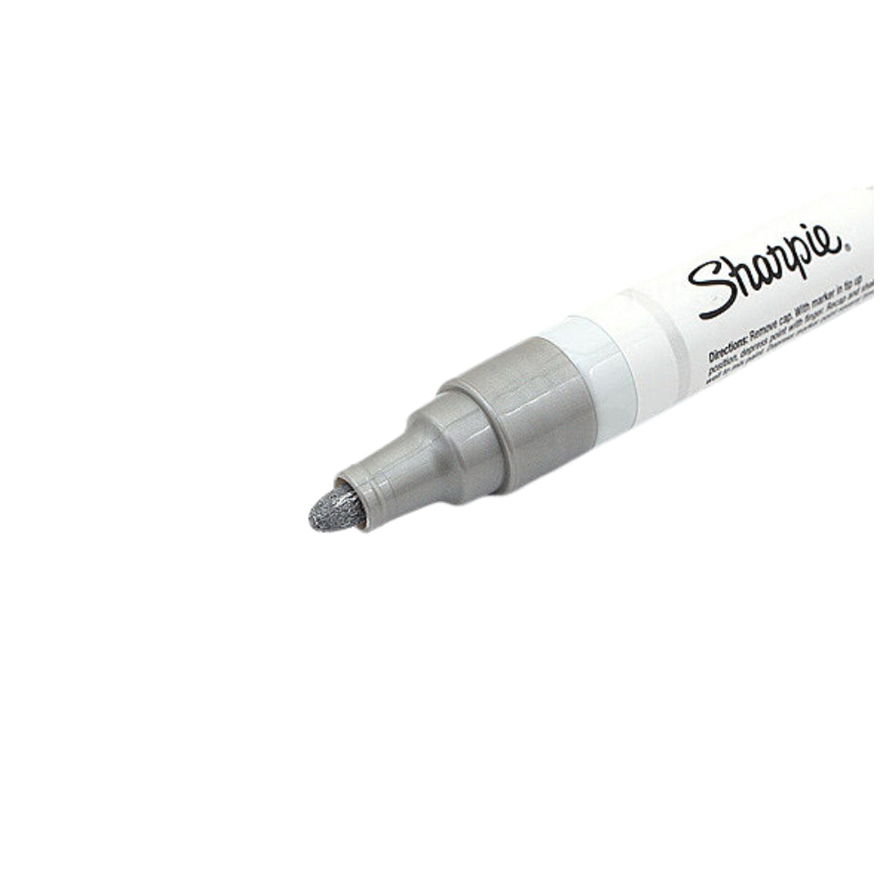 Marcador Sharpie Tinta a Base de Aceite punta Media color Plateado 1875050
