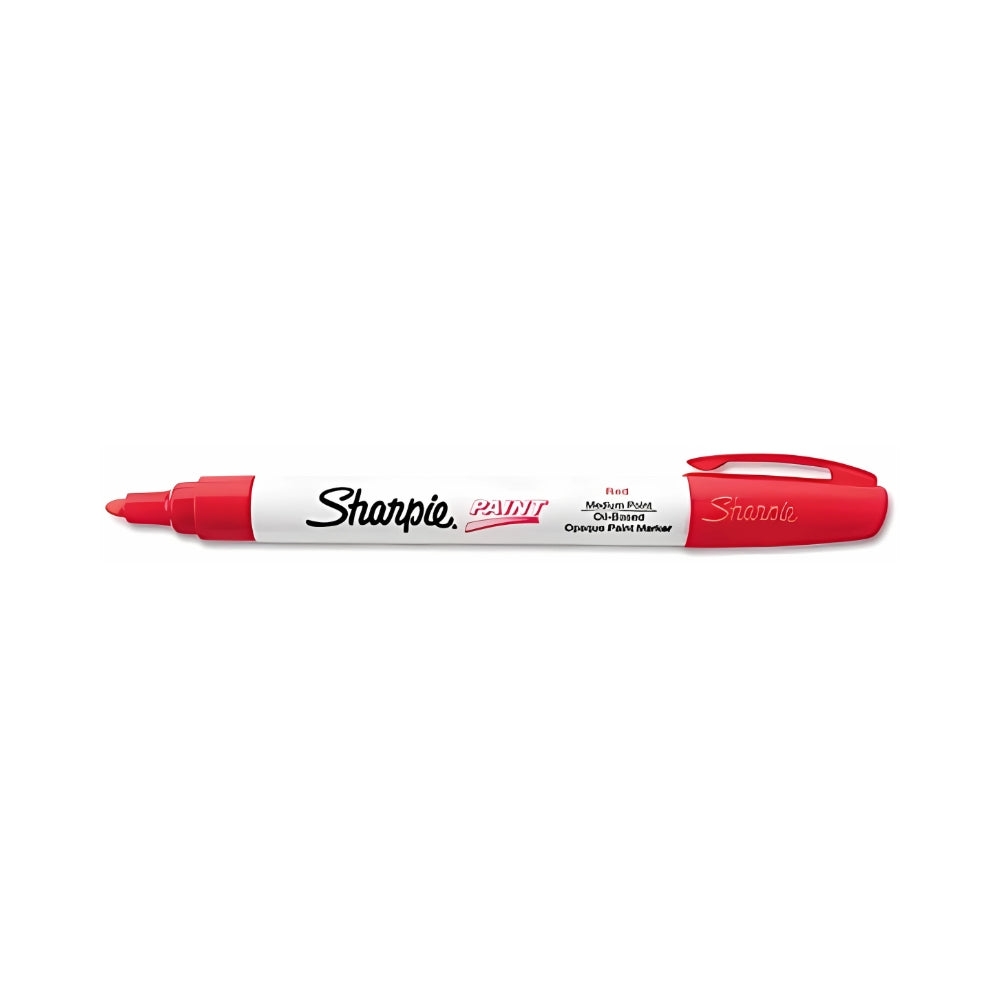 Marcador Sharpie Tinta a Base de Aceite punta Media color Rojo 35550