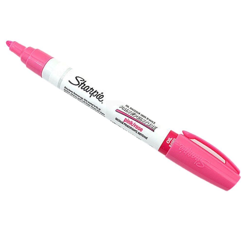 Marcador Sharpie Tinta a Base de Aceite punta Media color Rosado 35555