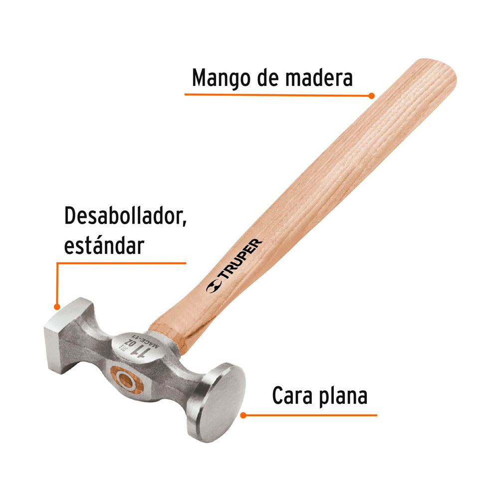 Martillo Truper Desabollador 11 oz Estándar Cara 1 9/16"