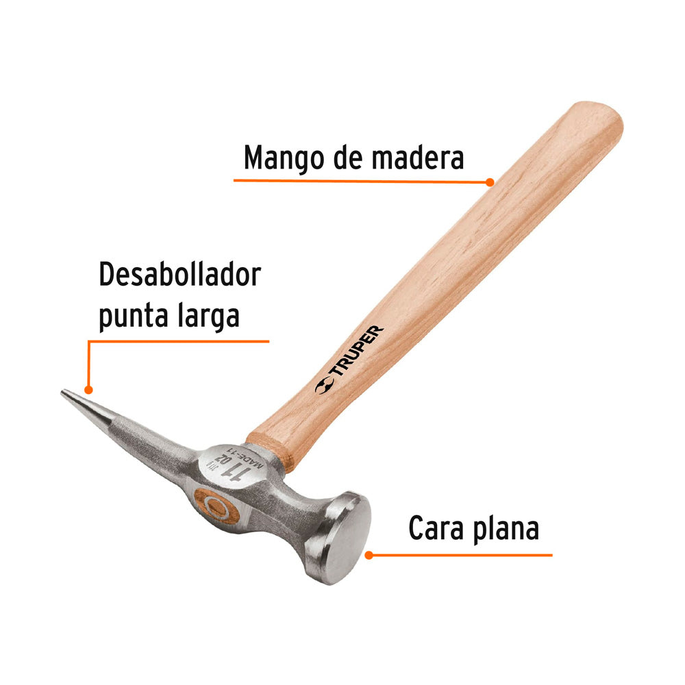 Martillo Truper Desabollador 11 oz Cara 1 9/16"
