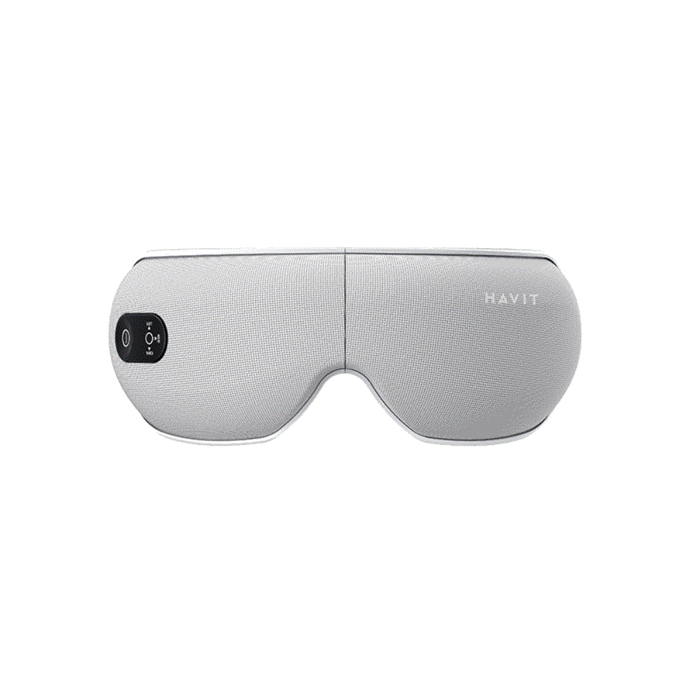 Masajeador de Ojos Havit Compresion de Aire con Terapia de Calor Musica Bluetooth Diseño Plegable Bajo Nivel de Ruido Bateria hasta 1.5 Horas EM1601