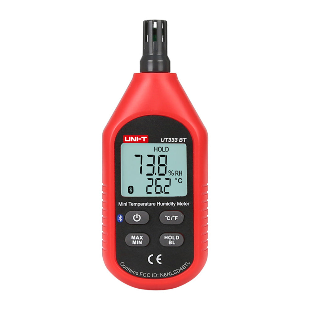 Medidor de Humedad Uni-T 0 a 100% HR Temp -10 a 60 C Comunicacion Bluetooth UT333BT