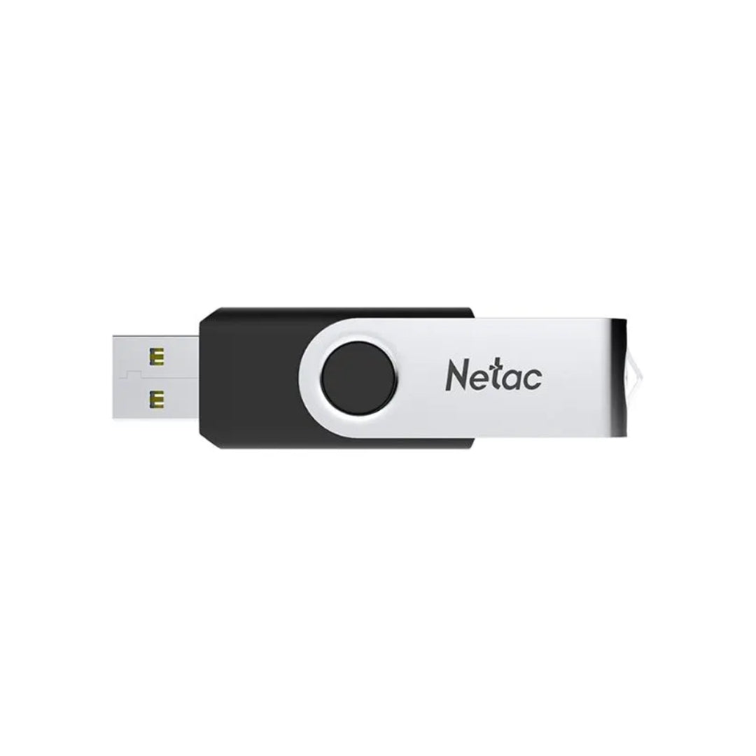 Memoria Flash Netac 128GB USB-A 3.0 Lectura 110MBps Escritura 45MBps Material ABS y Metal NT03U505N-128G-30BK