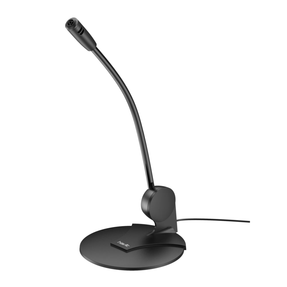 Microfono Havit Conexion Mini Jack 3.5mm Cable de 1.5 Metros Sensibilidad de Microfono 54dB color negro H207d