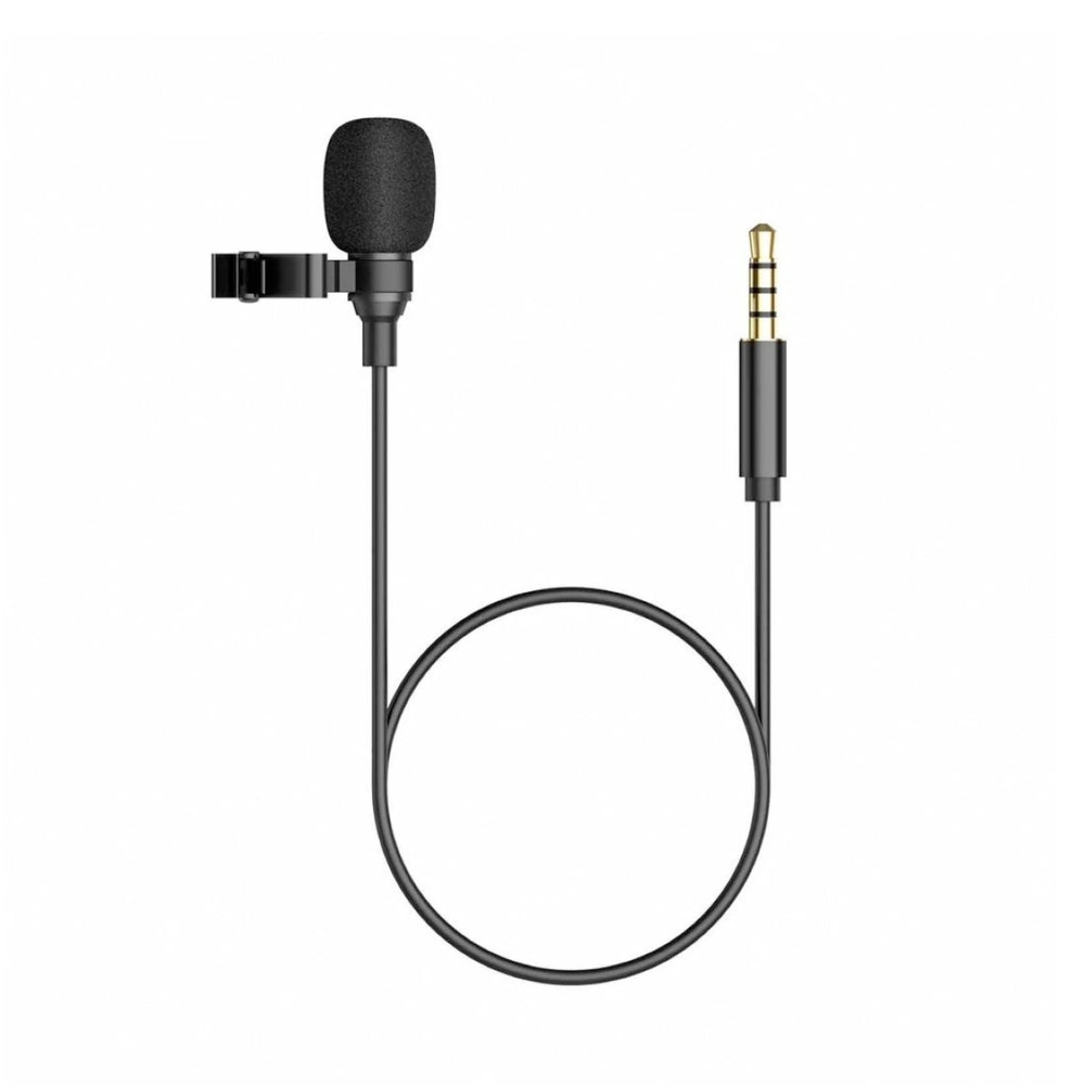 Microfono Havit Portatil con Clip Omnidireccional Conexion 3.5mm Cable 1.5 Metros MC360