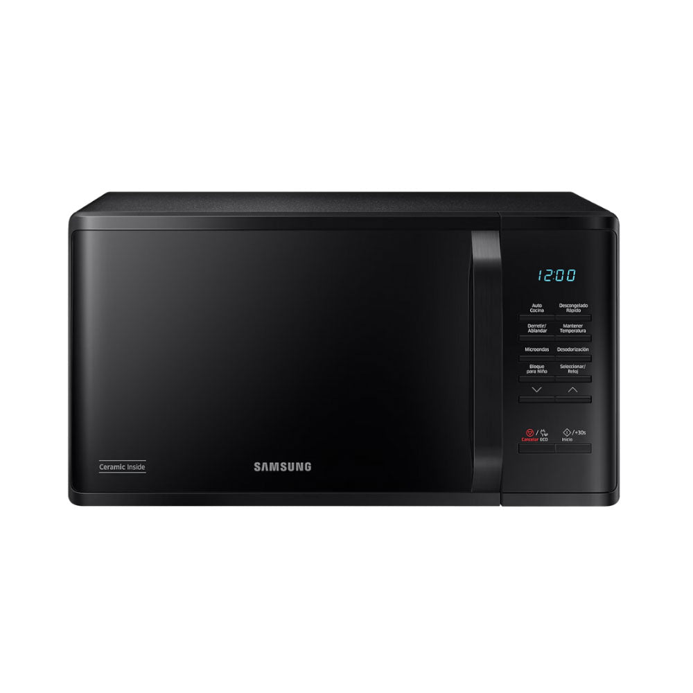 Microondas Samsung Esmalte Cerámico 23L MS23K3513AK/ZS