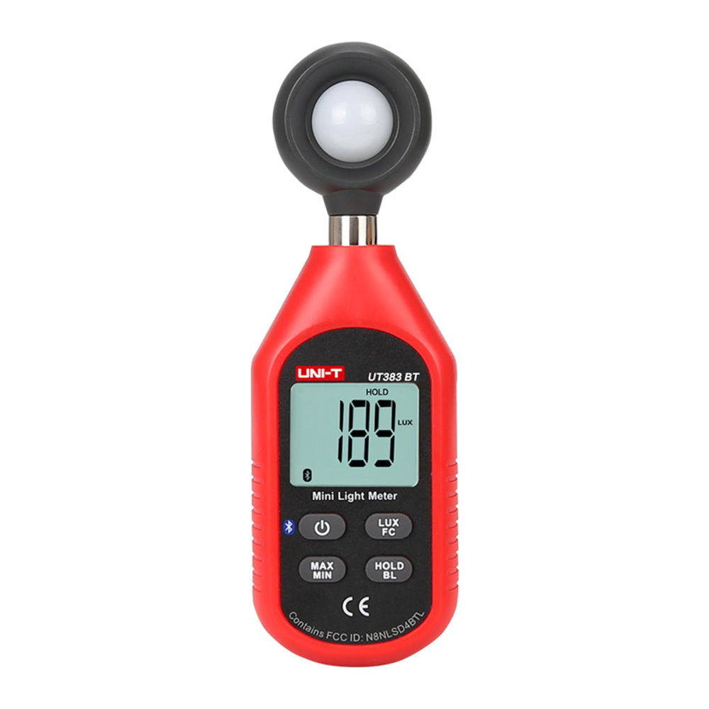 Mini Fotometro Medidor de Luz Uni-T 0 a 19.999 FC con Bluetooth UT383BT
