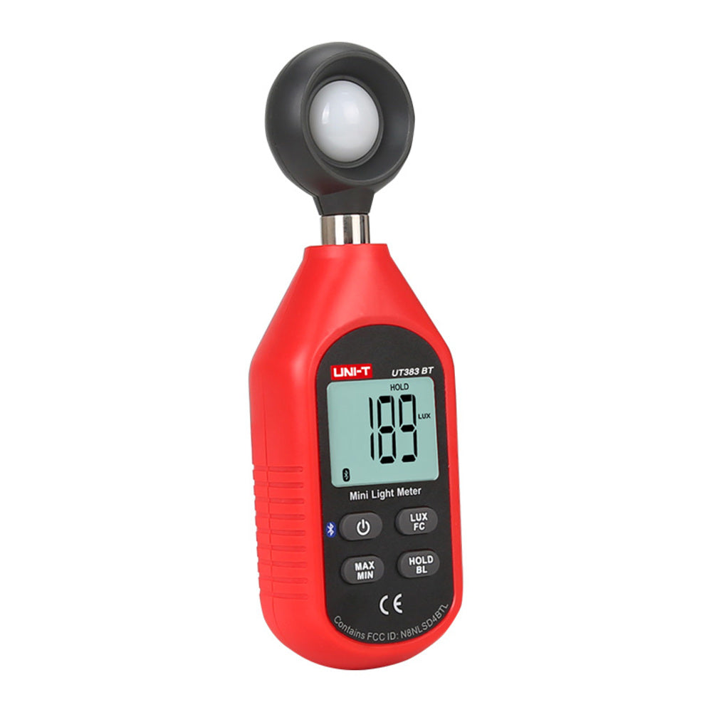 Mini Fotometro Medidor de Luz Uni-T 0 a 19.999 FC con Bluetooth UT383BT