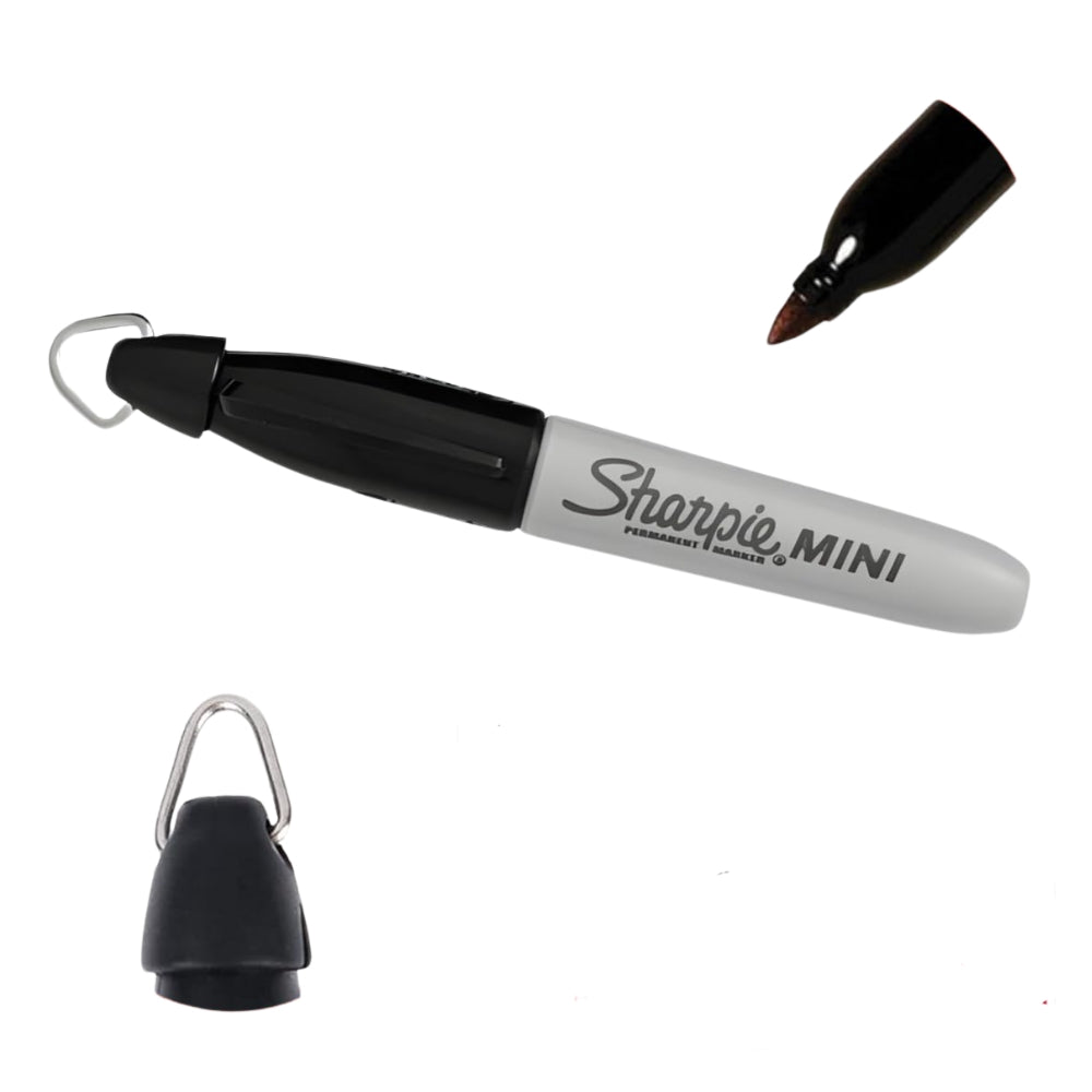 Mini Marcador Sharpie Permanente para Mayoria de Superficies punta Fina color Negro 1874245