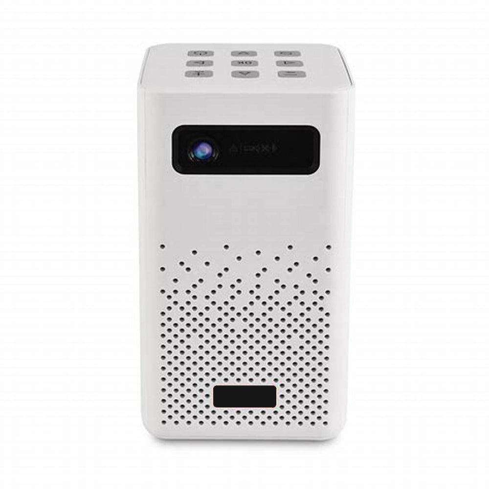 Mini Proyector Portatil Havit Android TV 9.0 HD DLP 180 ANSI Lumens Ligero y Portatil con Bateria Integrada Soporta Peliculas 3D WiFi Doble Banda 2.4 y 5.0 GHz PJ208-EU-W