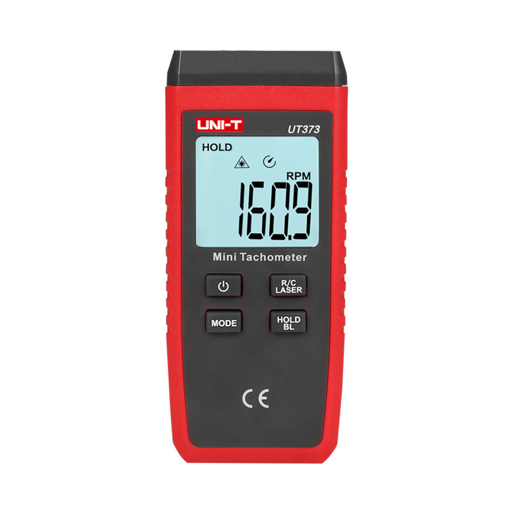 Mini Tacometro Uni-T 10 a 9999 RPM Distancia 50 a 200 mm UT373