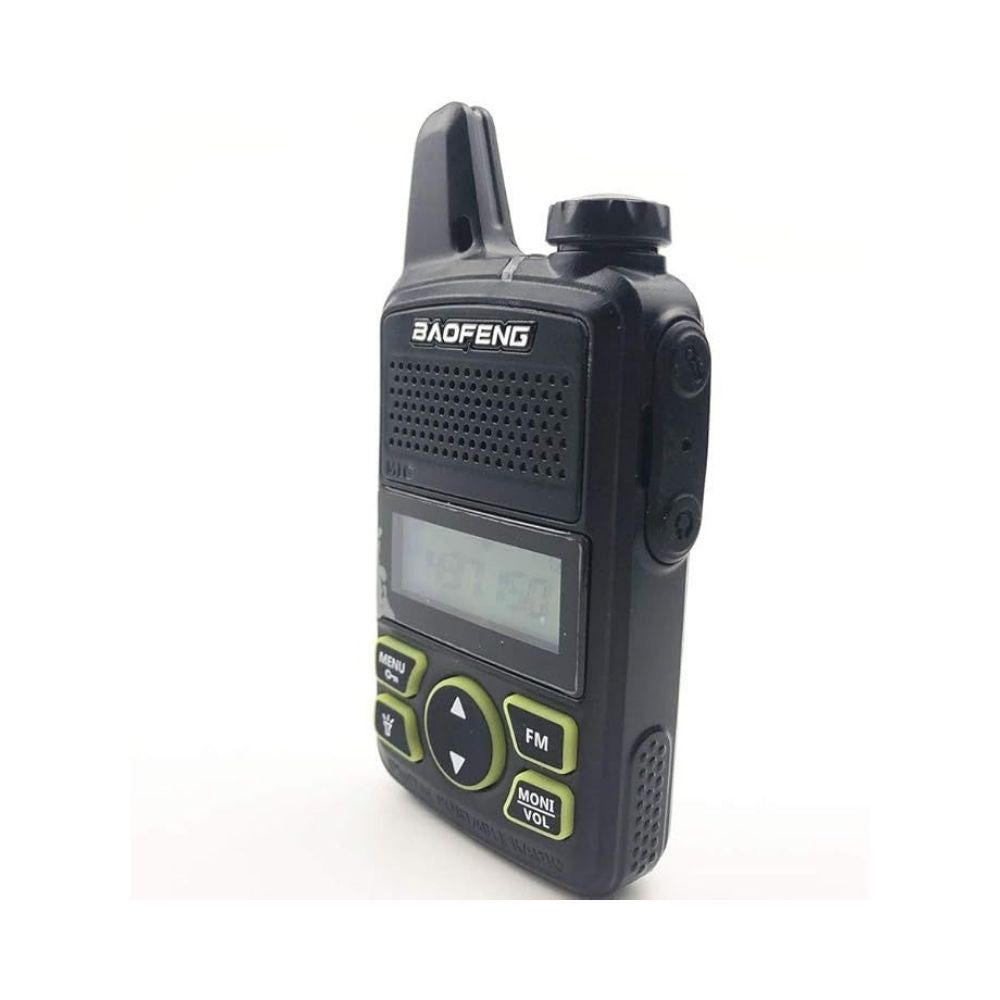 Mini Walkie Talkie Baofeng UHF 400-470 MHz 2W 20 Canales con Manos Libres - BF-T1