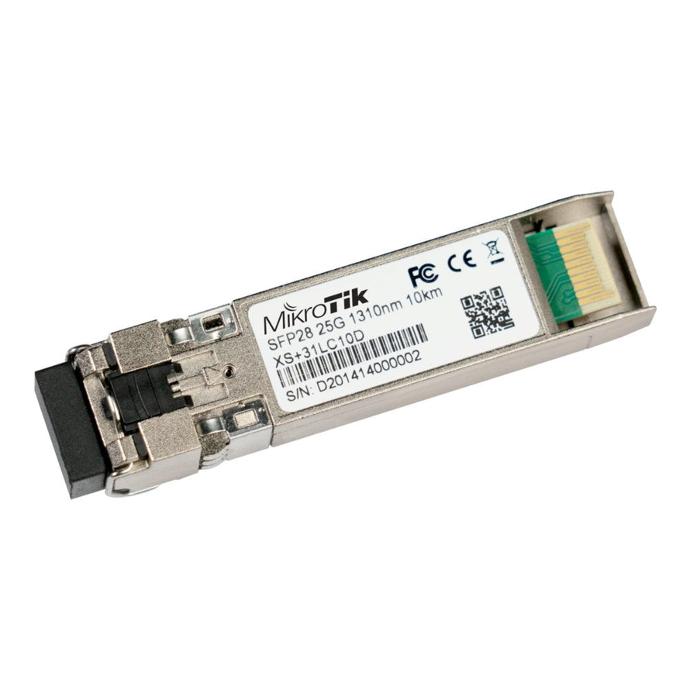 Modulo SFP Mikrotik 1G 10G 25Gigabit MonoModo Duplex Longitud de Onda 1310nm Alcance 10Km XS+31LC10D