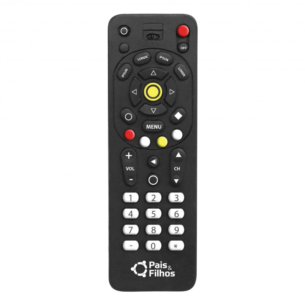 Mordedor Control De Tv De Vinilo Pais E Filhos
