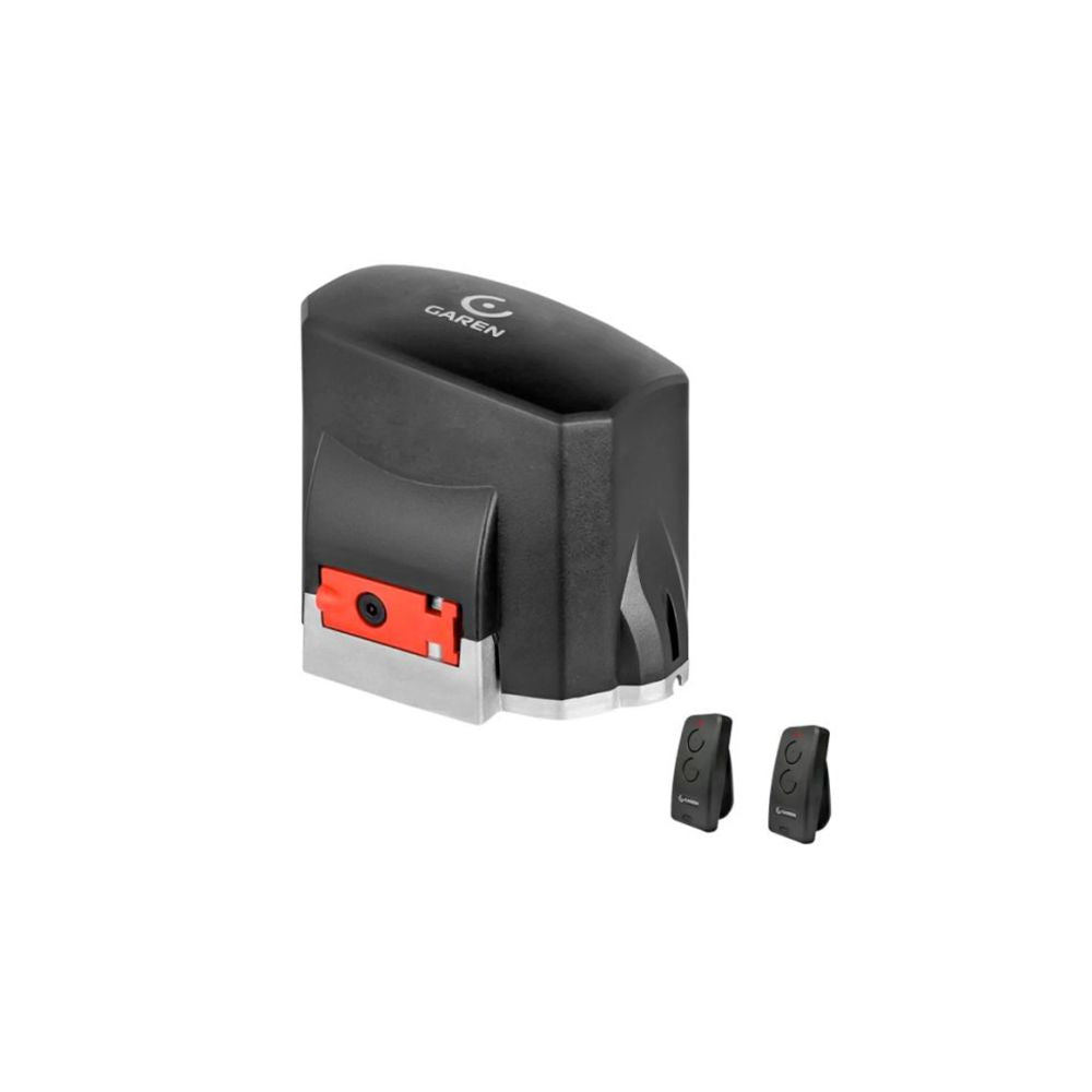 Motor Garen Semi Industrial TSI 1/2HP con 2 Cremalleras y 2 Controles Remotos 433MHz F00114-G
