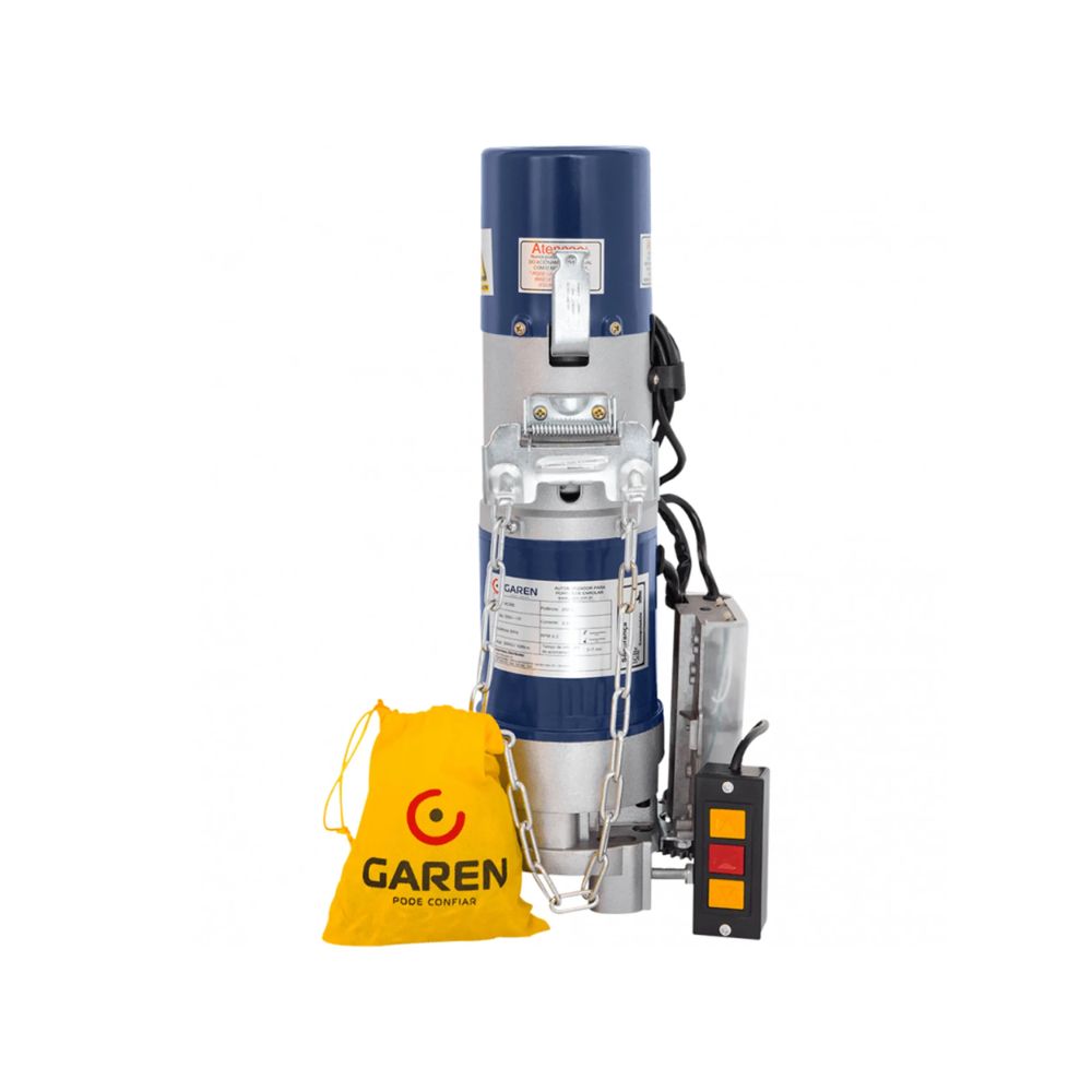Motor para Puerta Garen Arrollable 300w Motor 1/2HP Carga Maxima 500Kg Altura Maxima 6M GA200