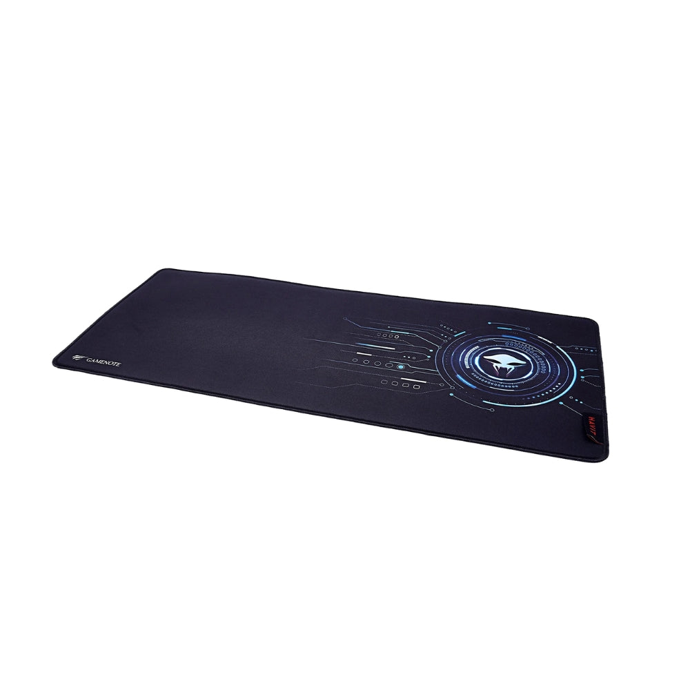 Mouse pad Havit Diseño Alien Extra Largo 70x30x0.3cm Material Tela y Caucho color Negro+Azul MP849