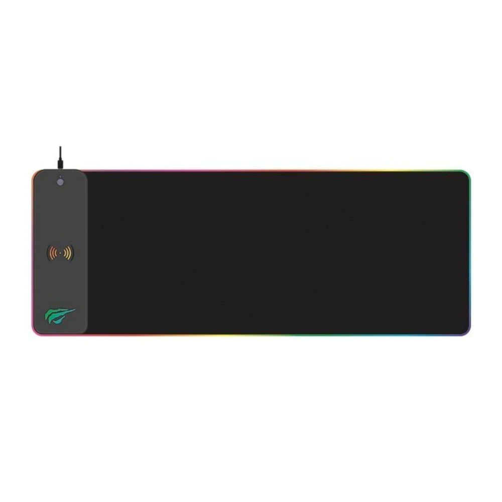 Mouse Pad Havit Gamer RGB con Carga Inalambrica de 10 Watts 80x30x0.3cm MP907