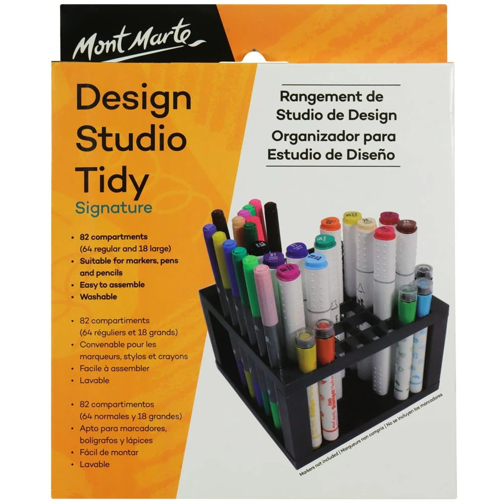 Organizador de Estudio MontMarte Signature de 82 Espacios 64 Normales y 18 Grandes Facil de Montar y Lavable MAXX0040