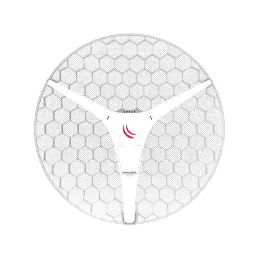 Pack de 4 CPE Mikrotik LHG XL 5AC Frecuencia 5GHz Ganancia 27dBi Potencia 25dBm 802.11A/N/AC + 1 Ethernet Gigabit Soporta PoE CPU 716MHz RAM 256MB Licencia Nivel 3 RBLHGG-5acD-XL4pack