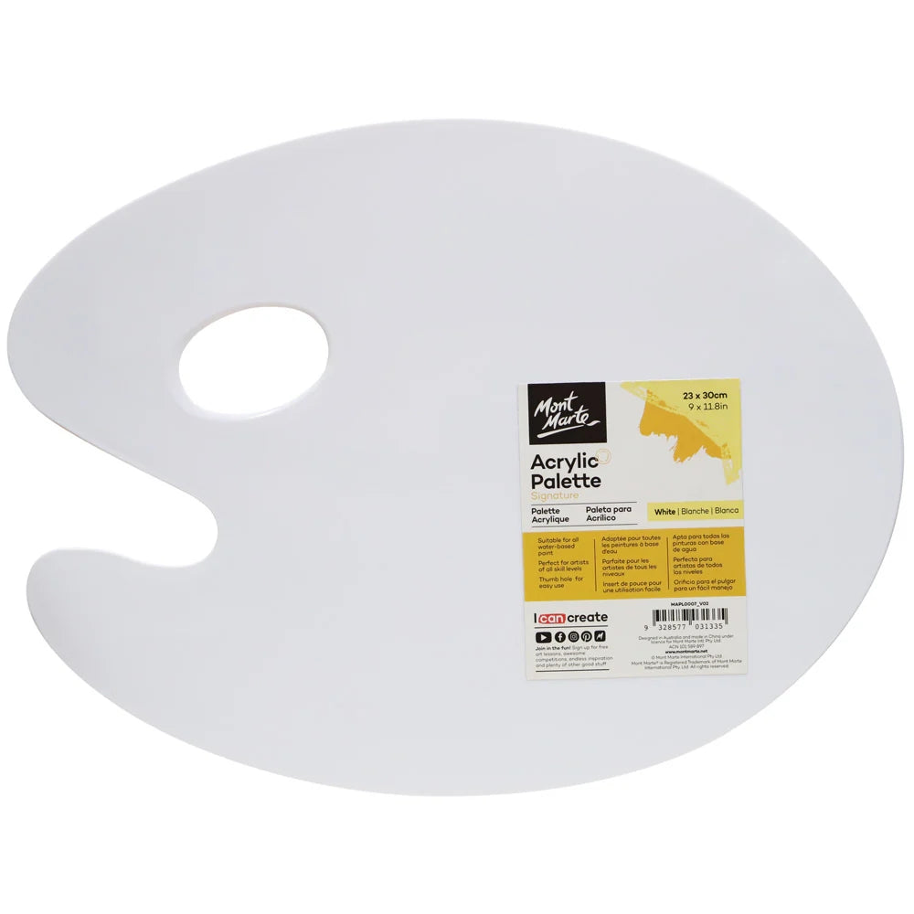 Paleta MontMarte Signature Acrilica Blanca de 23x30cm MAPL0007