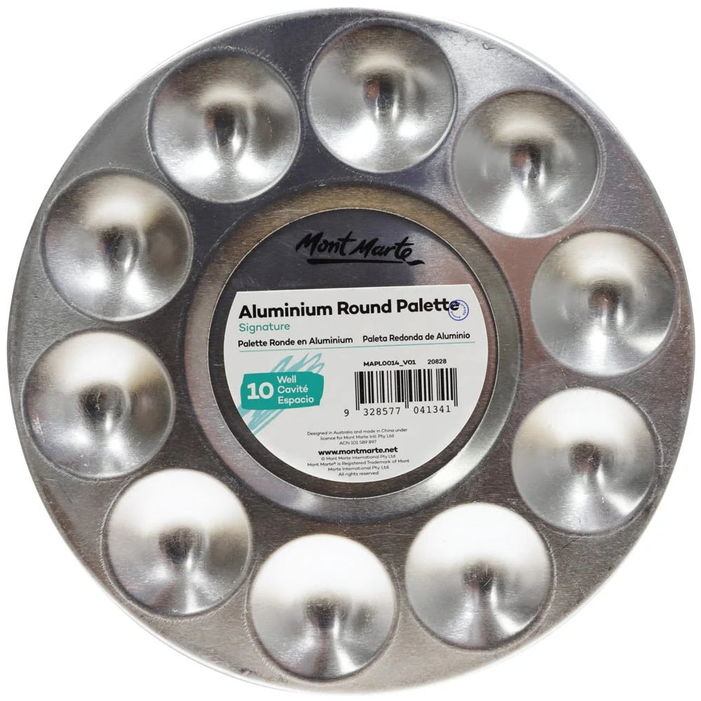 Paleta MontMarte Signature Redonda de Aluminio de 10 Espacios MAPL0014
