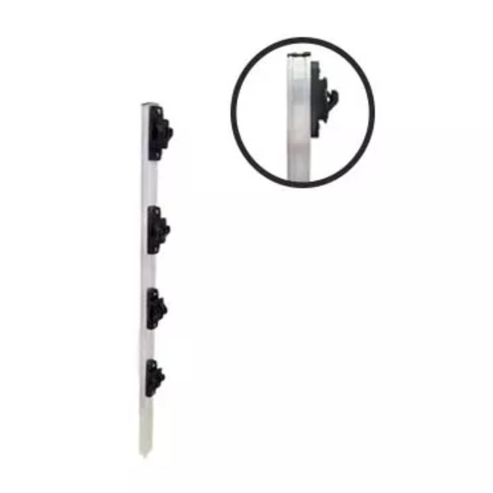 Parante Igecast para Cerca Electrica Recto con 4 Aisladores tipo W Altura 70cm Espesor 25mm 6.00413