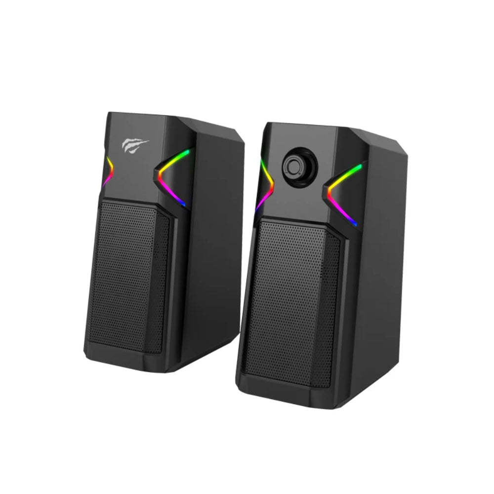 Parlante Havit RGB Puerto USB color negro SK205