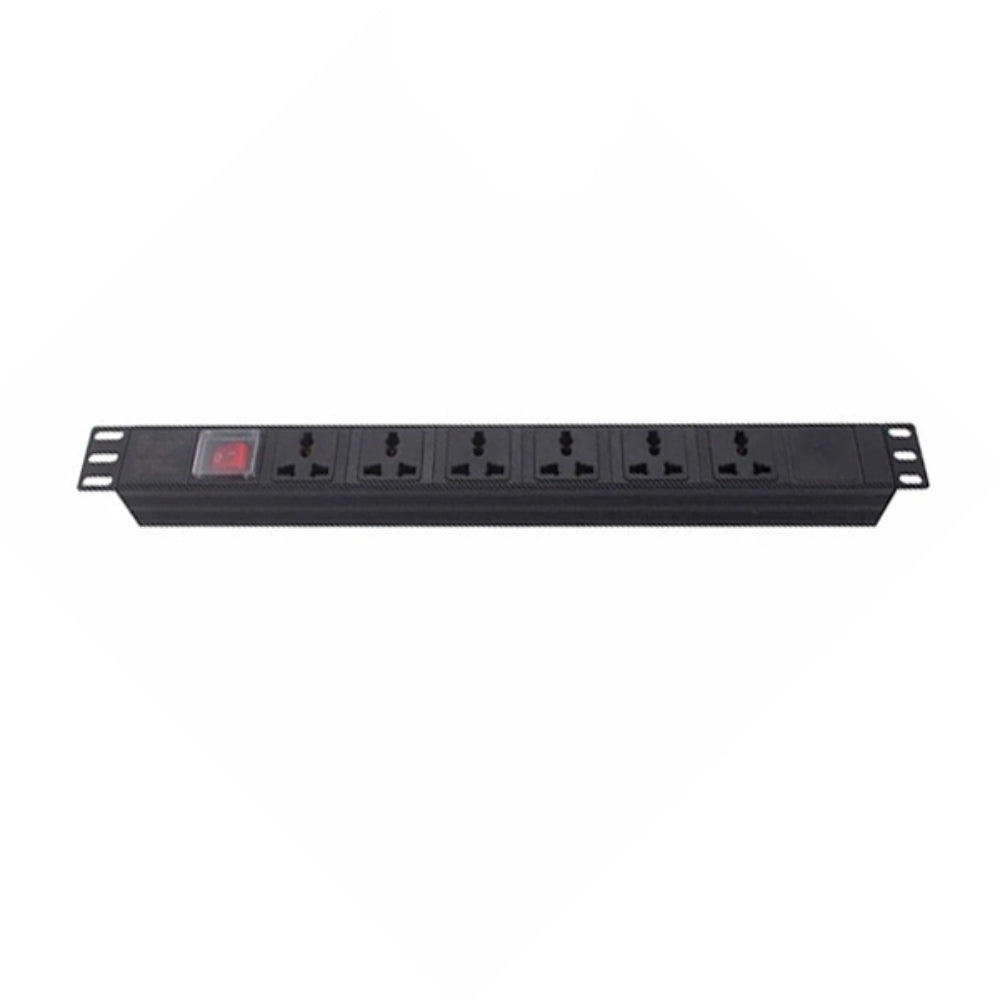 PDU Dimax para Rack de 19" con 6 Tomas tipo Nema 5-15 220Vac 15Amp 1875W Cable de 170cm C754