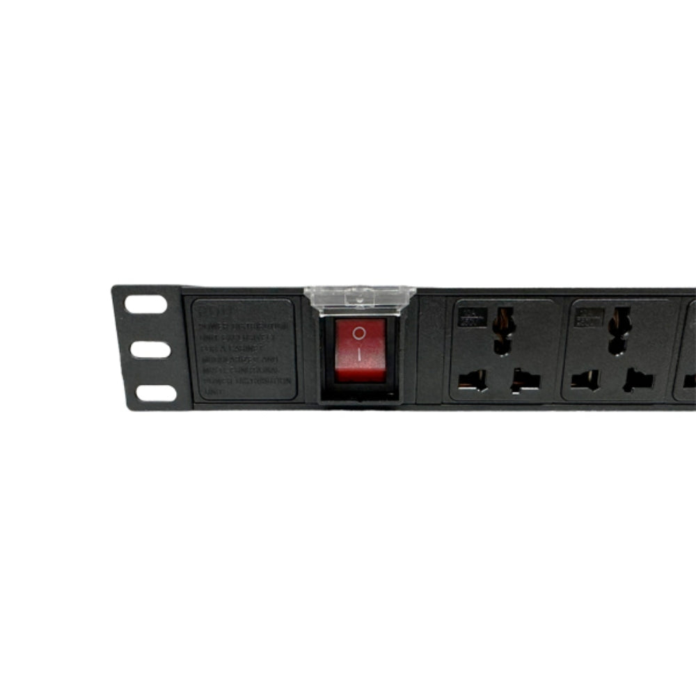 PDU Dimax para Rack de 19" con 8 Tomas tipo Nema 5-15 220Vac 15Amp 1875W Cable de 170cm C755