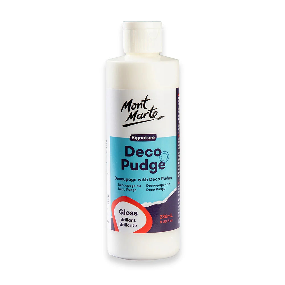 Pegamento y Barniz Junto MontMarte Signature Deco Pudge Gloss acabado Brillante de 236ml MACR0051